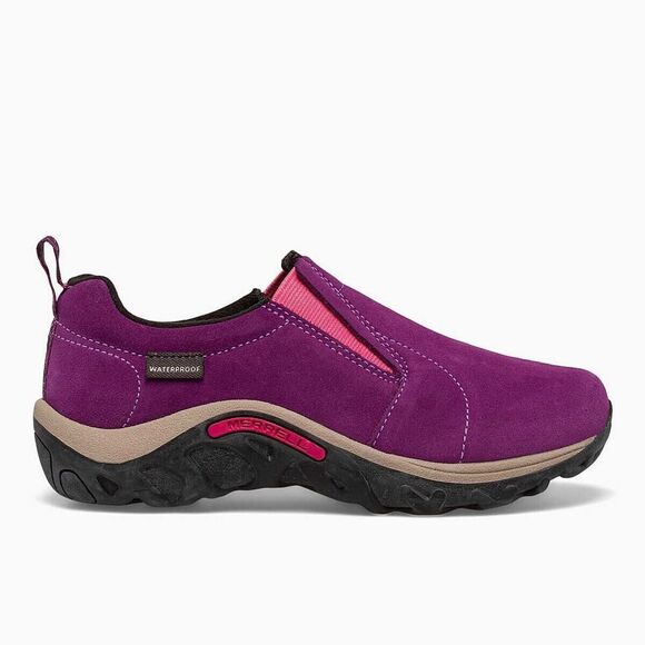 Merrell Jungle Moc J95609 Kid's 4 Purple Suede Frosty Waterproof Shoes ZPO2365 - Picture 1 of 10